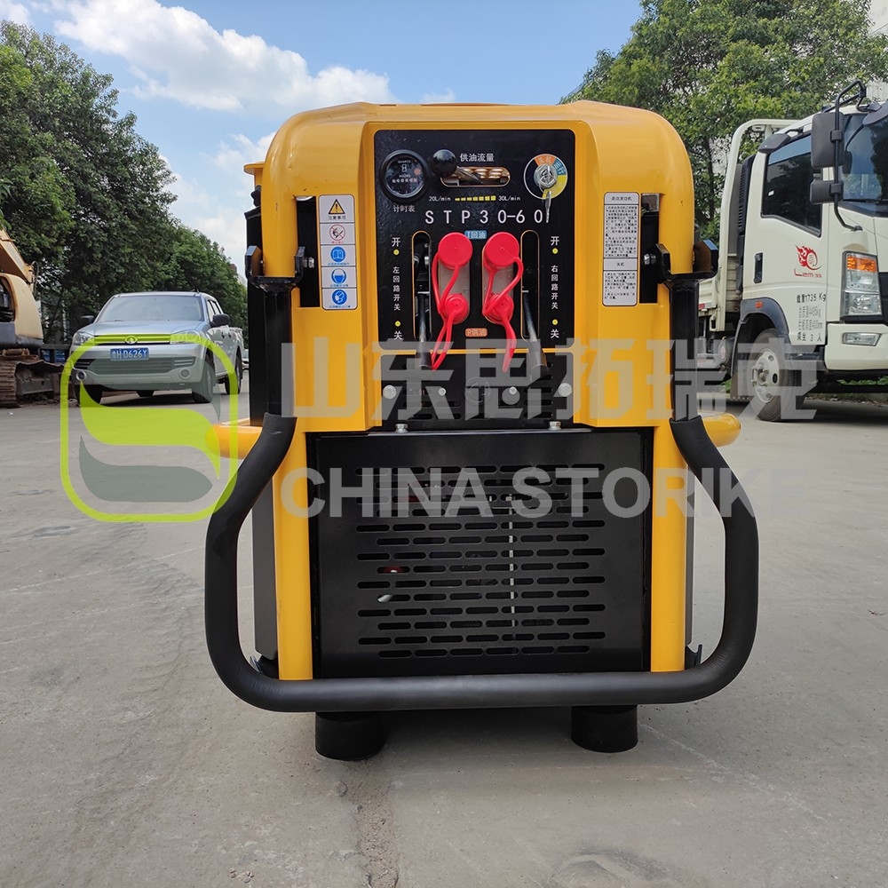 Low-temperature start-up and engine maintenance of the dual-circuit hydraulic power station in winter